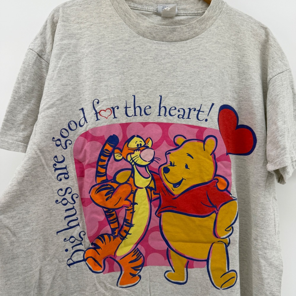 Vintage Disney Winnie the Pooh Tigger Sleep Shirt Gray Oversize Nightgown OSFM